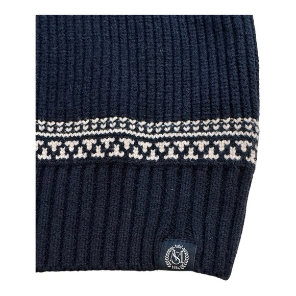 Marks & Spencer Cotton Blend Fair Isle Half Zip Jumper - Size Large - Picture 8 of 11